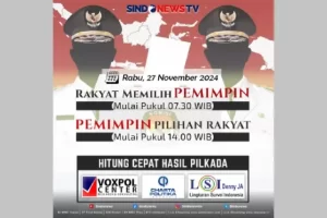 “Rakyat Menentukan Pemimpin dan Pemimpin Menjadi Pilihan Rakyat di Layar SINDONEWS TV dan SINDOnews.com, Rabu 27 November 2024 Pukul 07.30 WIB”