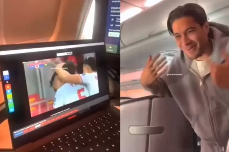 "Kevin Diks, Pemain Timnas Indonesia, Berjoget Heboh di Pesawat Usai Meraih Kemenangan"
