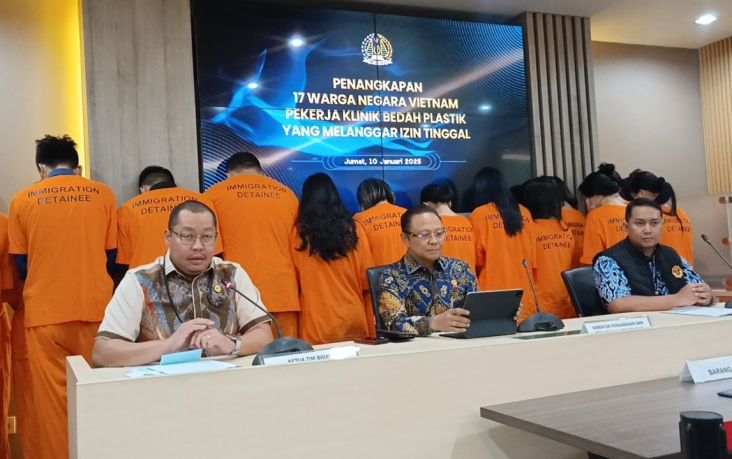 17 Warga Negara Vietnam Pekerja Klinik Bedah Kecantikan Ditangkap Imigrasi