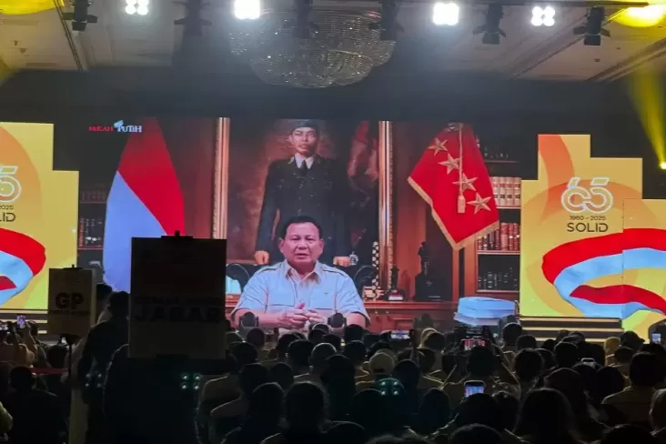 HUT ke-65 MKGR, Prabowo Minta Kawal kemudian Jaga otoritas