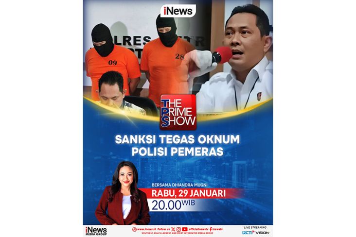 Waktu senja Ini adalah adalah pada The Prime Show Sanksi Tegas Oknum Polisi Pemeras Bersama Dhiandra Mughni, Hanya di dalam di iNews