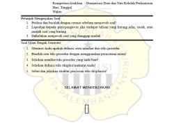 30 Soal PAS Bahasa Indonesia Kelas 12 2025, Kunci Jawaban Semester 1