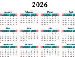 Kalender 2026: 17 Hari Libur Nasional dan 8 Cuti Bersama, Kapan Lebaran Idul Fitri 1447H?
