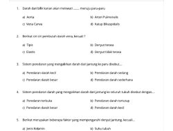 Pembuluh Darah yang Bawa Darah dari Jantung? 50 Soal IPA Kelas 4