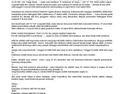 Lokasi dan Waktu Pemantauan Hilal di Gorontalo untuk Menentukan Awal Ramadan 1447 H