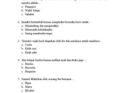 Anak-anak Tuhan Harus Selalu Berkata? Soal dan Jawaban Kristen Kelas 2 Terbaru