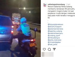 Mogok di KM 134 Tol Cipali, Keluarga Pemudik Dievakuasi, Polisi Naik Motor Lawan Arus